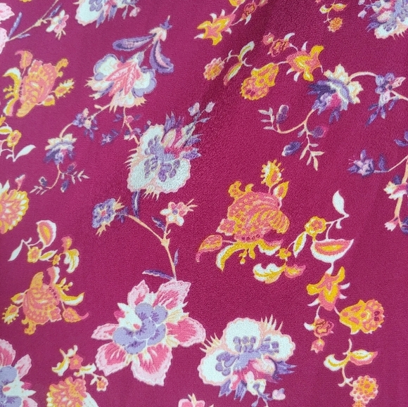 Cooper and Ella Floral Boho Peasant Blouse Size Medium - Picture 8 of 15